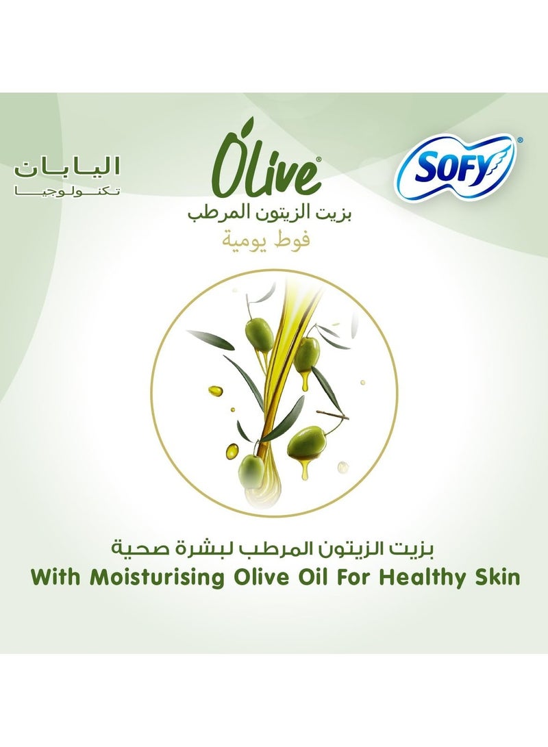 SOFY Olive Daily Pantyliners with Moisturizing Olive Oil – 80 Pieces (Unscented) - Image 4